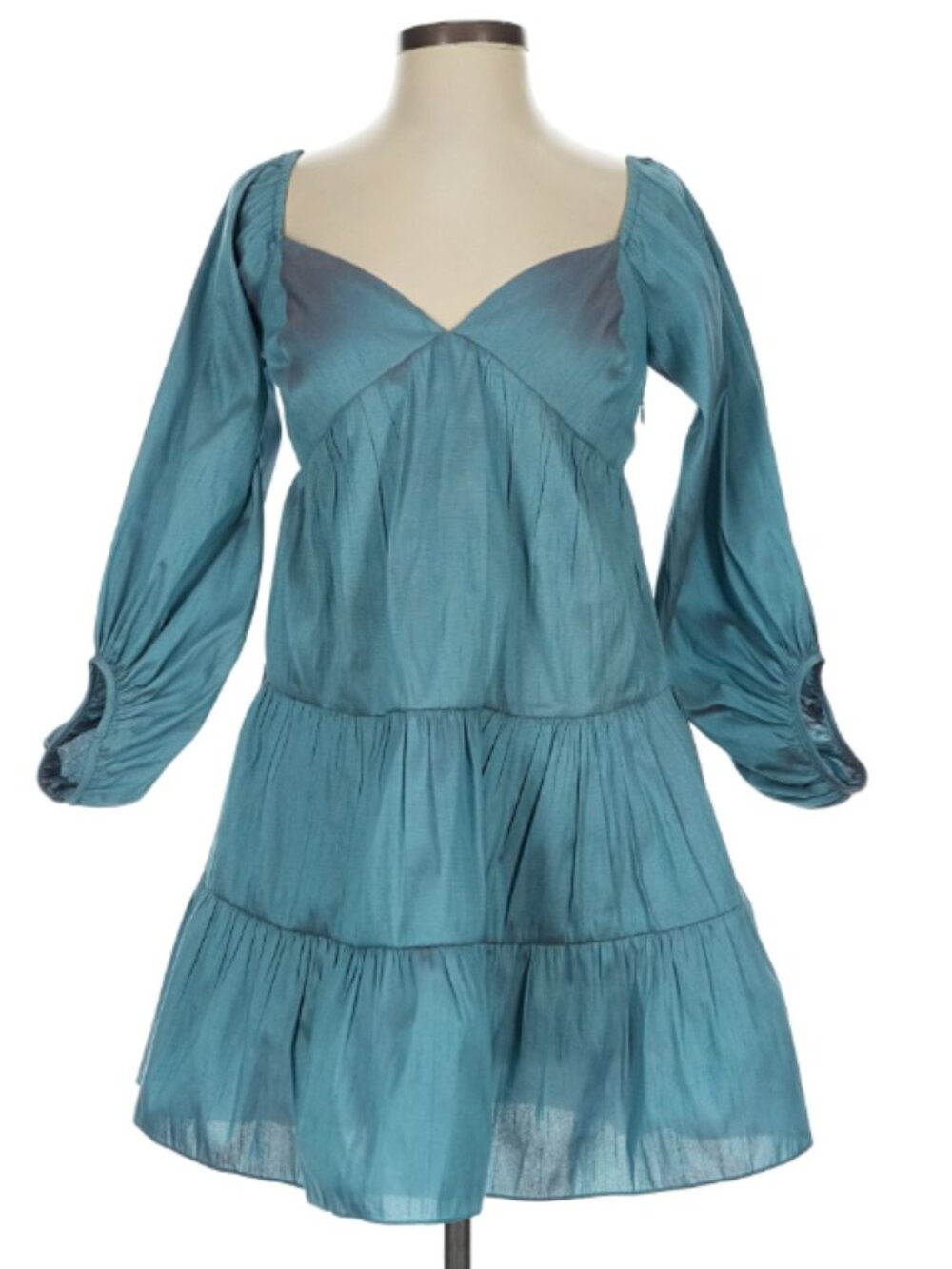 SACHIN & BABI‎ Dress Size S Everly Dress Topaz Open Tie Back New Iridescent